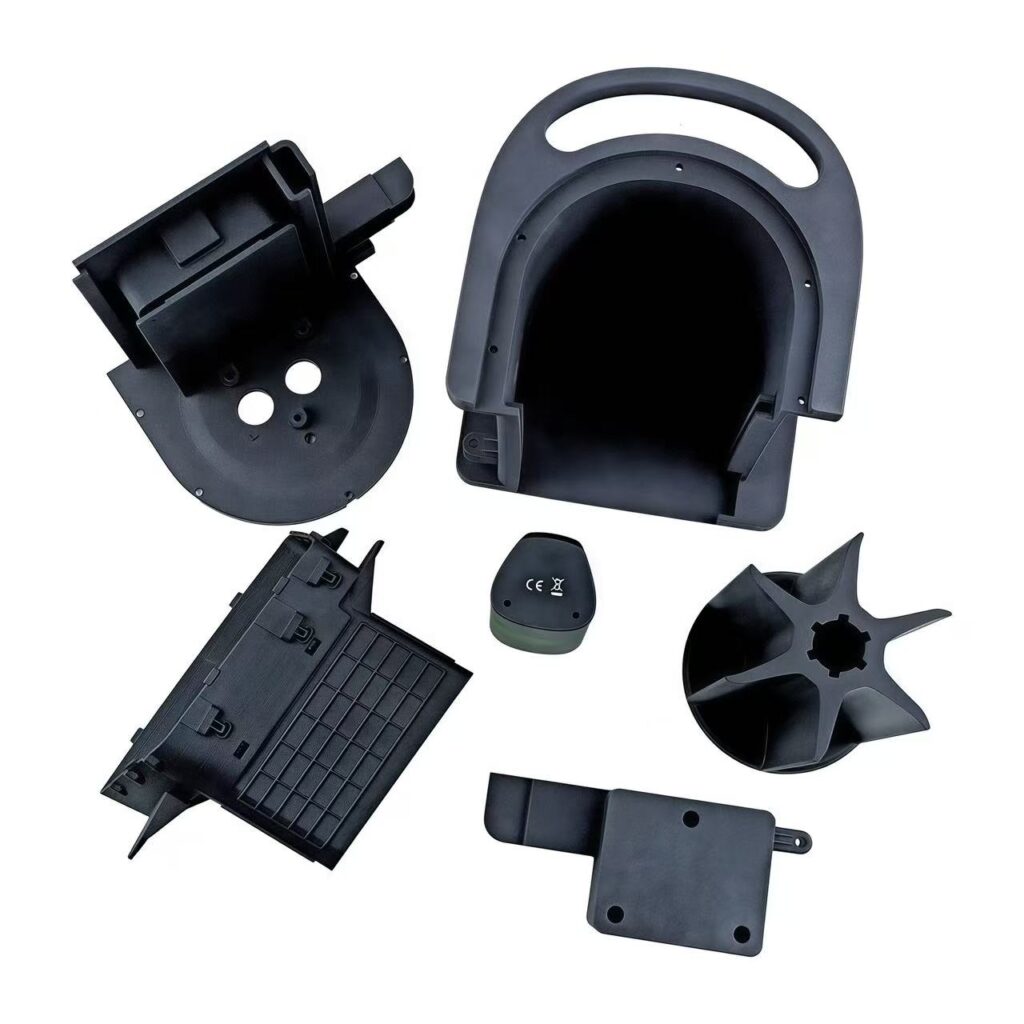 Vacuum cast plastic components