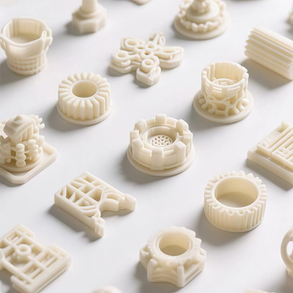 Vacuum cast plastic parts